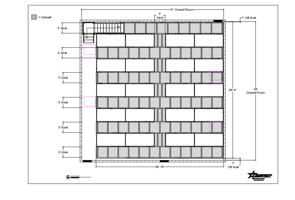 pallet rack mezzanine blueprint